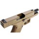 Страйкбольный пистолет WE Glock 19 Gen. 5 TAN, металл, GBB, газ, сменные накладки